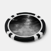 Douanenaam Grijs Monochroom Poker Chips (Enkel)