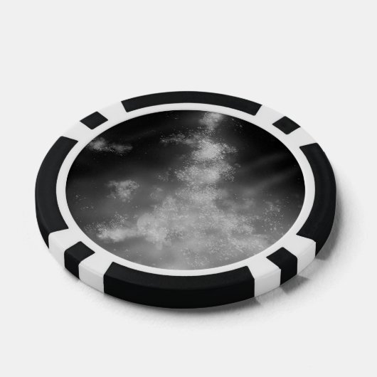 Douanenaam Grijs Monochroom Poker Chips (Enkel)