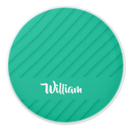 Douanenaam groene diagonaal plastiek geweven keramische knop