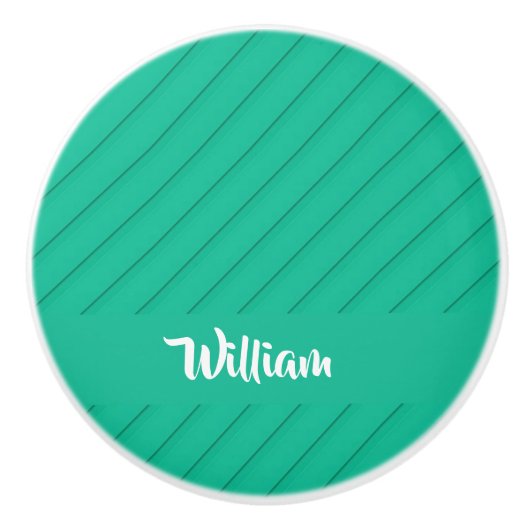 Douanenaam groene diagonaal plastiek geweven keramische knop (Voorkant)