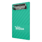 Douanenaam groene diagonaal plastiek geweven mini klembord (Angled2)