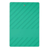 Douanenaam groene diagonaal plastiek geweven mini klembord (Achterkant)