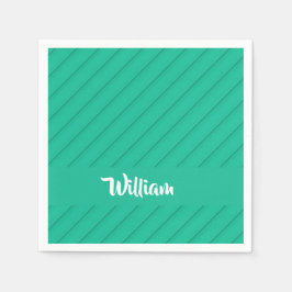 Douanenaam groene diagonaal plastiek geweven servet