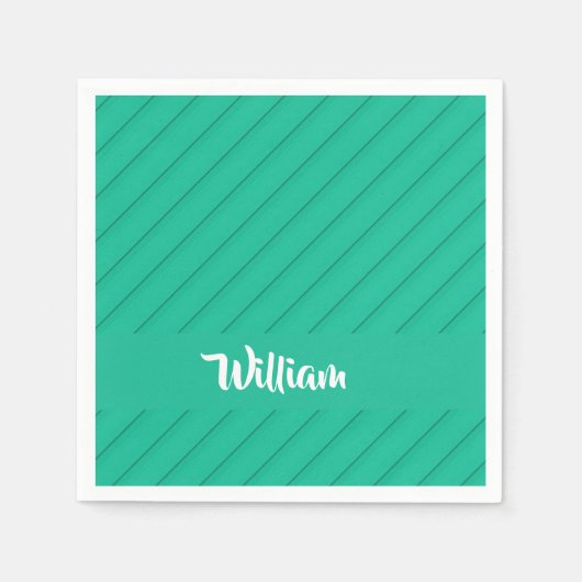 Douanenaam groene diagonaal plastiek geweven servet (Voorkant)