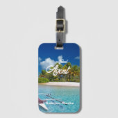 Douanenaam Holiday Bagagelabel (Voorkant (verticaal))