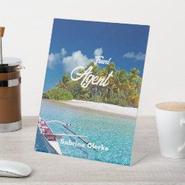 Douanenaam Holiday Reclamebord Met Voetstuk