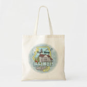 Douanenaam Illinois Lighthouse Tote Bag (Voorkant)