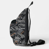 Douanenaam Industrieel Patroon Sling Bag (Rechts)