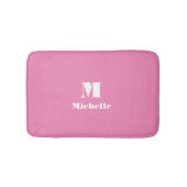 Douanenaam Initiaal Stevige Kleur Badmat (Voorkant)