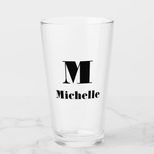 Douanenaam Initiaal Stevige Kleur Glas (Voorkant)
