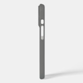 Douanenaam Initiaal Stevige Kleur Grijs Case-Mate iPhone Case (Achterkant / Links)