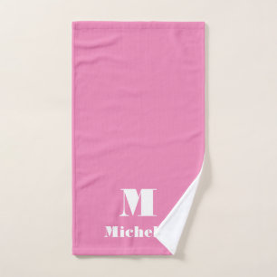 Douanenaam Initiaal Stevige Kleur Handdoek