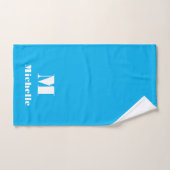 Douanenaam Initiaal Stevige Kleur Handdoek (Handdoek)