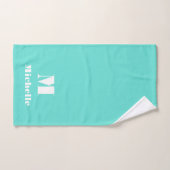 Douanenaam Initiaal Stevige Kleur Handdoek (Handdoek)