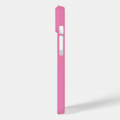 Douanenaam Initiaal Stevige Kleur Roze Case-Mate iPhone Case (Achterkant / Links)