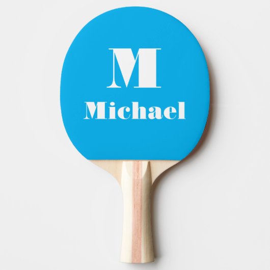 Douanenaam Initiaal Stevige Kleur Tafeltennisbatje (Voorkant)