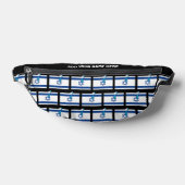 Douanenaam ISRAËLISCHE VLAG VAN ISRAËL Fanny Pack Heuptasje (Liggend)