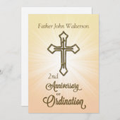 Douanenaam & Jaar, 2de, Jubileum van Ordinatie Kaart (Voorkant / Achterkant)