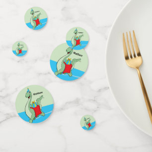 Douanenaam, Jongen, Verjaardag Dinosaurus Confetti