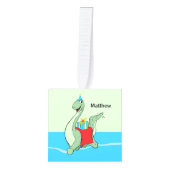 Douanenaam, Jongen, Verjaardag Dinosaurus Decoratie (Voorkant)