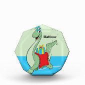Douanenaam, Jongen, Verjaardag Dinosaurus Fotoblokken (Voorkant)