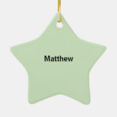 Douanenaam, Jongen, Verjaardag Dinosaurus Keramisch Ornament (Achterkant)