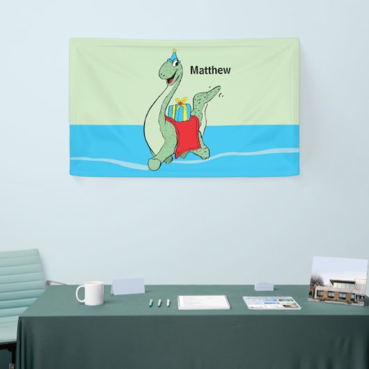 Douanenaam, Jongen, Verjaardag Dinosaurus Spandoek (Beurs)