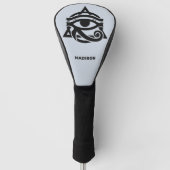 Douanenaam & Kleur Oog van Horus Golfheadcover (Voorkant)