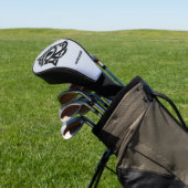 Douanenaam & Kleur Oog van Horus Golfheadcover (Insitu)