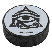 Douanenaam & Kleur Oog van Horus Hockey Puck (3/4)