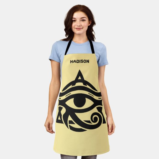 Douanenaam & Kleur Oog van Horus Schort (Gedragen)