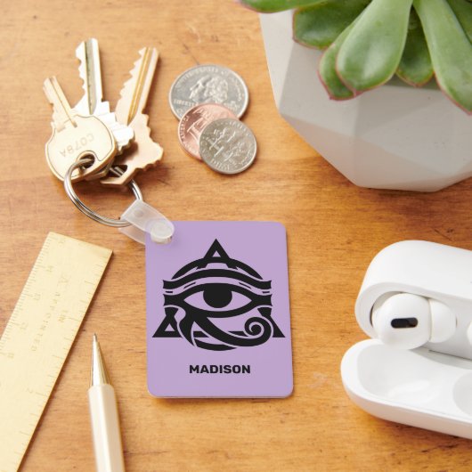 Douanenaam & Kleur Oog van Horus Sleutelhanger (Bureau)