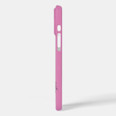 Douanenaam & Kleur Roze Flamingo Case-Mate iPhone Case (Achterkant / Links)