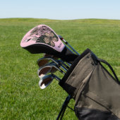 Douanenaam & Kleur Roze Flamingo Golfheadcover (Insitu)