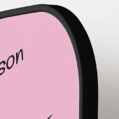 Douanenaam & Kleur Roze Flamingo Pickleball Paddle (Links Detail)