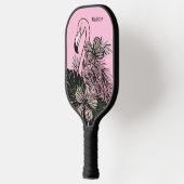 Douanenaam & Kleur Roze Flamingo Pickleball Paddle (Links)