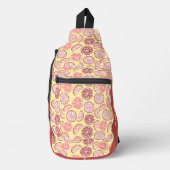 Douanenaam Kleurrijk Citruspatroon Sling Bag (Voorkant)
