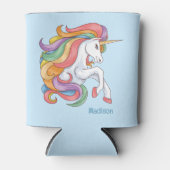 Douanenaam Kleurrijke Eenhoorn Blikjeskoeler (Voorkant)