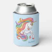 Douanenaam Kleurrijke Eenhoorn Blikjeskoeler (Blikje Achterkant)