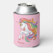 Douanenaam Kleurrijke Eenhoorn Blikjeskoeler (Blikje Achterkant)