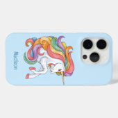 Douanenaam Kleurrijke Eenhoorn Case-Mate iPhone Case (Achterkant (horizontaal))