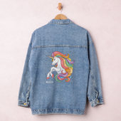 Douanenaam Kleurrijke Eenhoorn Denim Jacket (Hangar)