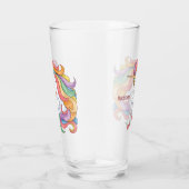 Douanenaam Kleurrijke Eenhoorn Glas (Rechts)