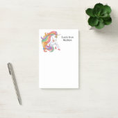 Douanenaam Kleurrijke Eenhoorn Post-it® Notes (Kantoor)