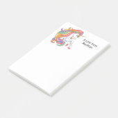 Douanenaam Kleurrijke Eenhoorn Post-it® Notes (Schuin)