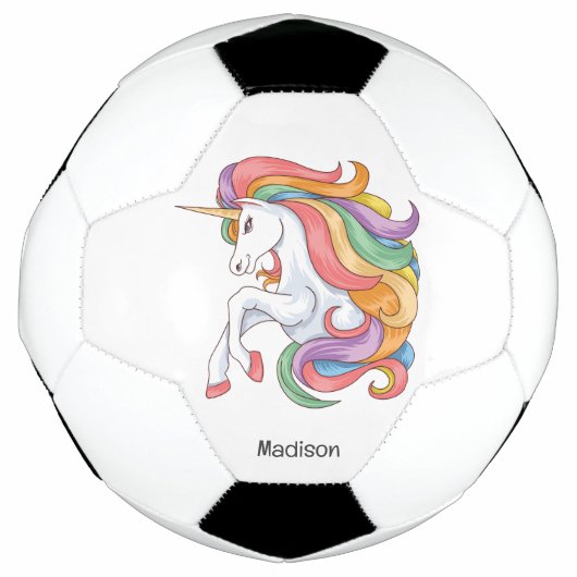 Douanenaam Kleurrijke Eenhoorn Voetbal (Voorkant)
