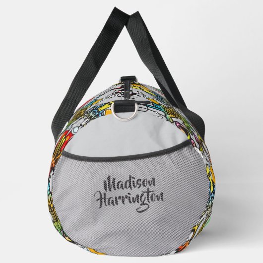 Douanenaam Kleurrijke Hiphop Patroon Plunjezak (Rechts)