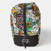 Douanenaam Kleurrijke Hiphop Patroon Toilettasje (Rechts)