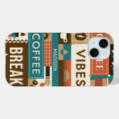 Douanenaam Kleurrijke Koffiecitaten Case-Mate iPhone Case (Achterkant (horizontaal))