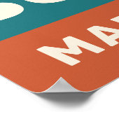 Douanenaam Kleurrijke Koffiecitaten Poster (Hoek)